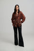 Iraida Ethereal - Kelly Croco Faux Leather Pants Black